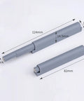 Heavy Duty Push To Open Cabinet Latches 5 Pack Hands Free Wardrobe Rebounders showing dimensions in millimeters