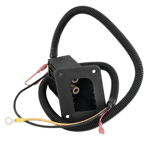 Plug In Socket Replacement For Golf Cart 36V Charger Receptacle 73063G01 73051G29 DCS PDS TXT OEM style, black casing