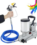 Yxinhongyue 2024 High Pressure Airless Paint Sprayer, 1600W Portable Emulsion Gun with hose and spray nozzle in hand.