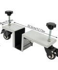 Heavy Hitter Door Dolly Cart 2 Pack 1000 Lb Capacity Steel Frame with 360 swivel brakes for easy panel moves, compact dimensions.