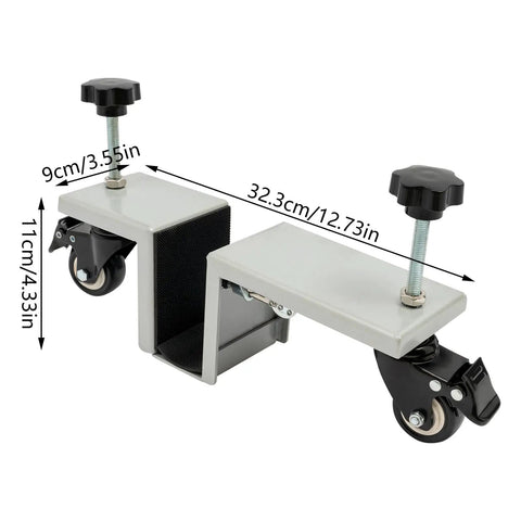 Heavy Hitter Door Dolly Cart 2 Pack 1000 Lb Capacity Steel Frame with 360 swivel brakes for easy panel moves, compact dimensions.