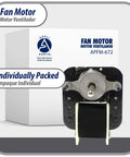 Universal 220V Fan Motor Kit For Evaporators And Bathroom Exhaust With Multi Position Mounting Bracket Shaft Adapters Four Inch CW And Five Point Five Inch CCW Fan Blades 50 60 Hz packed in box