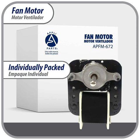 Universal 220V Fan Motor Kit For Evaporators And Bathroom Exhaust With Multi Position Mounting Bracket Shaft Adapters Four Inch CW And Five Point Five Inch CCW Fan Blades 50 60 Hz packed in box