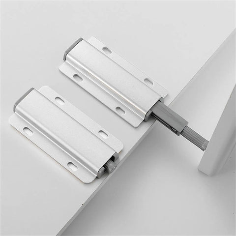 Heavy Duty Magnetic Push Latch Set 2 Pack Metal Cabinet Door Catch For Kitchen Wardrobe Push To Open Magnet System Aluminum Alloy Build