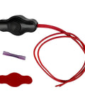 Waterproof Push Button Switch With Quick Connector For 12V LED Accent Lighting On Off Kit with red cables and connector