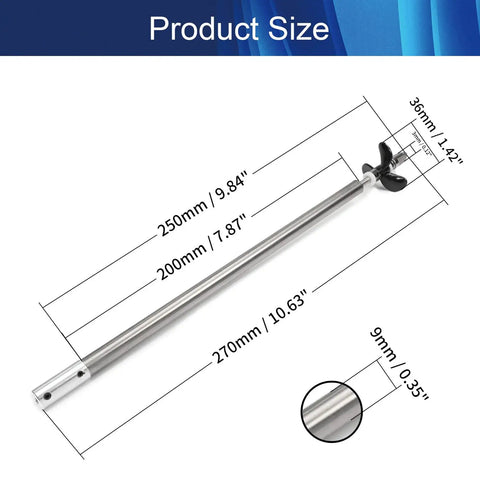 Beefed Up RC Boat Drive Shaft Propeller Kit With 25cm Shaft And 20cm Sleeve, 36mm Prop For 3mm Motor Shaft diagram