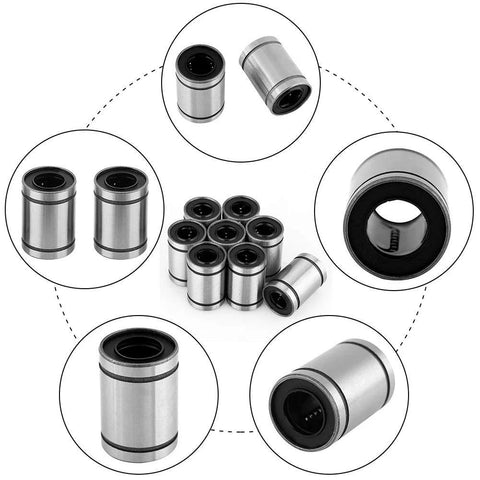 LM10UU linear bearings for 3D printers, eight-piece set