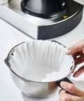 Large Flat Bottom Coffee Filters Tall Walled 9.75 Inch Wide 4.25 Inch Tall 2.75 Inch Sides 300 Count Compatible With BUNN in coffee maker