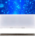 Professional Hss Jointer Planer Blades Double Edged 82mm Set Of 10, featuring a protective case and sharp blades.