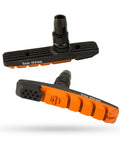 70mm BMX Brake Pads Matte Black With Pad Printing Dual Compound Rubber Pivoting Posts For Easy Toe In Adjustments