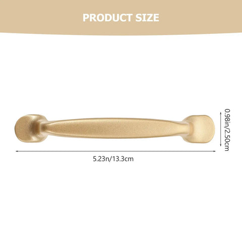 Six Pack Decorative Brass Cabinet Pull Handles Set For Kitchen Drawers And Cupboards, Metal Door Handles with dimensions