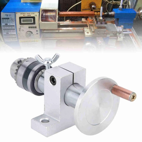 Tough As Nails Adjustable Revolving Center For Mini Lathe Machines, heavy duty metal build with adjustable chuck and depth tuning.