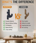 Comparison of MyKEEPOW and other wooden sword wall mount kits showing quality differences.