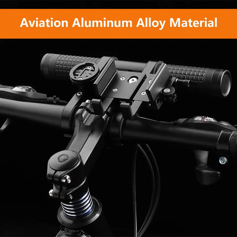 Beefed-Up 2400 Lumen Bicycle Headlight With 10000mAh Battery Pack, handlebar extender in aviation aluminum alloy