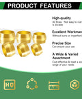 Brass Compression Sleeves Ferrules Fittings 325Pcs Assortment Kit product features overview with high quality, precise size, and varied assortment.
