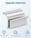 Top Shelf Aluminum Glass Shower Door Handle Replacement For Frameless Sliding And Swing Bathroom Doors Easy Swap Tub Enclosure Pull No Sweat Heavy Duty Hardware Set, silver aluminum handle design, durable material, easy to use.