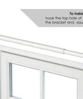 Two Pack Small Curtain Rods Adjustable 18 to 32 Inches White Sash Rod for French Doors and Windows Five Eighth Inch Diameter Ideal