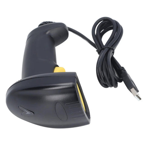 Wired Handheld Bar Code Scanner with High Resolution CMOS Image Sensor, USB Plug and Play, sturdy ABS build