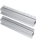Beefy Heavy Duty Drawer Slides 120kg Capacity in Cold Rolled Steel for Staircase Cabinets 1000mm Length Pair of Rails, angled view