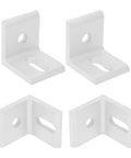 10 Pack Right Angle Corner Brackets Aluminum L Shaped Braces Heavy Duty Fasteners For Strong Furniture Support And Industrial Connections