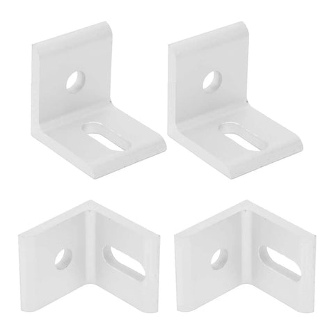 10 Pack Right Angle Corner Brackets Aluminum L Shaped Braces Heavy Duty Fasteners For Strong Furniture Support And Industrial Connections
