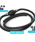 High Flow Siphon Pump Handheld Fuel Transfer Kit For Gasoline Diesel Water And Oils Portable Manual Siphon With 2M Hose