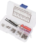 105 Piece Stainless Steel Threaded Inserts Repair Kit For Aluminum And Plastic, Wire Insert Installation Set in open case