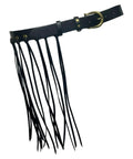Dope Fringe Belt With Antique Bronze Buckle And Adjustable Waist Strap For Vintage Industrial Vibes And Edgy Streetwear Fits Dynamic Tassel Design, black fringe belt with tassels.