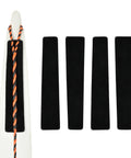Bow String Silencers for Longbow and Recurve 2 Pairs Self Adhesive Limb Protectors, Black pads next to bow limb string