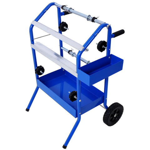 18 Inch Mobile Multi Roll Masking Paper Machine With Storage Trays The Workhorse For Painting Auto Body Jobs And Auto Shop Projects