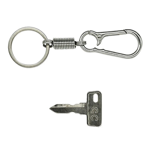 Metal ignition key and keychain for 4 Pack Golf Cart Ignition Keys Replacement 1012505 For Club Car DS 1982 Up Precedent DS 2004 Up