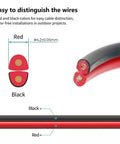 Low Voltage Landscape Lighting Wire 14 Gauge 2 Conductor Red And Black 200 Feet Direct Burial, Weatherproof, Built To Last