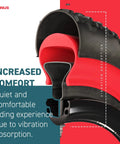 Cross-section of Armor Tire Insert For Fat Tires And E-Bikes with puncture-proof liner and Aither foam, showing increased comfort.