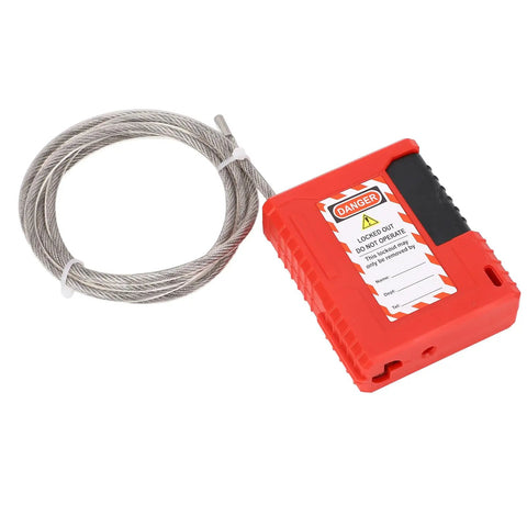 Heavy Duty Lockout Tagout Cable Lock With Adjustable Stainless Steel Safety Padlock For Industrial Machines Built Different Gear That Actually Locks Down Tight And Secures Your Shop Floor