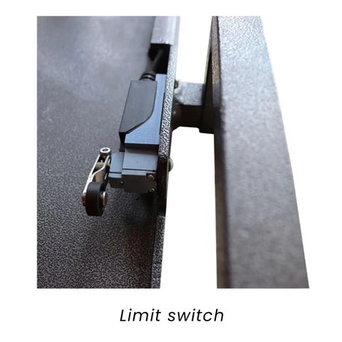 Close-up of a limit switch on the Three Point Five Ton Hydraulic Car Hoist Lift For Garage Portable Mid Rise Scissor Lift