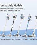 Five models of cordless vacuums compatible with Four Pack Vacuum Filter Replacement Kit for A10 Hero A11 Hero Pure One S11 S12.