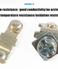 Metal components of Industrial DIN Rail Mounting Two-Stage Off-On Rotary Cam Switch Isolator 20A 48x48mm, showcasing durability