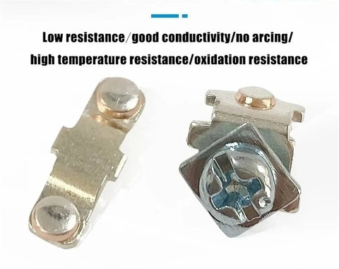 Metal components of Industrial DIN Rail Mounting Two-Stage Off-On Rotary Cam Switch Isolator 20A 48x48mm, showcasing durability