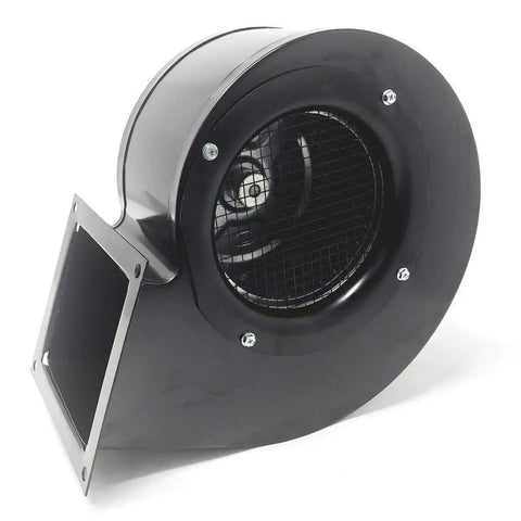 Englander Pellet Stove Convection Blower PU4C447 Ultra Quiet Low Vibration Stove Fan 1500 RPM 115V 60Hz shown at angle