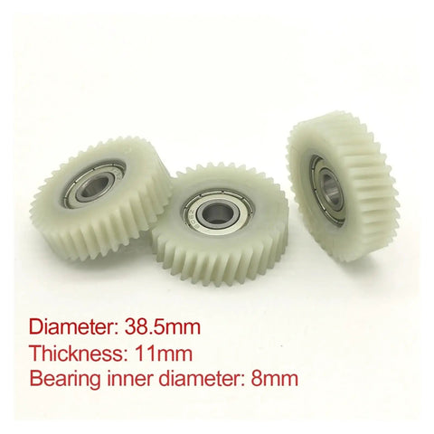 Beefy Oblique Planetary Gear Set 38.5x11mm with 36 teeth helical gear for electric bike hub motors 250W to 350W, nylon gear