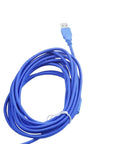 Rock Solid CNC Wired Electronic Handwheel For 4 Axis And 6 Axis Machines With LHB04B-4 Design Perfect For Precision Milling And Smooth Manual Control In Any Tight Shop Space Or Heavy Duty Workshop Setup. Blue USB cable with braided sheath