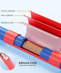 Cross-section of 500 Pcs Heat Shrink Tubing Kit With 4 to 1 Shrink Ratio Adhesive Lined Marine Grade for wiring insulation.