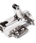 165 Degree Cabinet Hinge For Corner Cabinets, Adjustable Spring Hinge 135 To 170 Degrees, Nickel Plated Steel For Bathroom And Kitchen