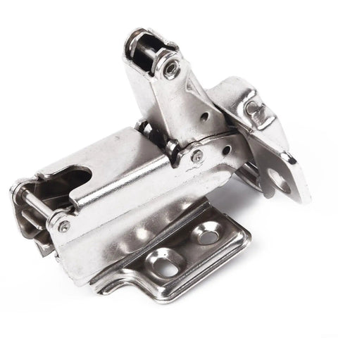 165 Degree Cabinet Hinge For Corner Cabinets, Adjustable Spring Hinge 135 To 170 Degrees, Nickel Plated Steel For Bathroom And Kitchen