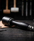 Tough As Nails Nylon Carving Hammer For Leather Tooling And Die Stamping Go To Mallet With Locked Grip solid face on wooden table.