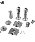 Heavy Duty Restroom Privacy Locks Hinges Kit For Public Partitions With Corner Codes and Partition Hardware Durable Fittings