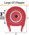 Large 3 inch flapper with 3 inch sealing surface from Adjustable 3 Inch Toilet Flush Valve And Tank To Bowl Gasket Kit Fits Most 3 Inch Valves In Modern HET Toilets DIY Friendly Easy Install For American Standard Toto Mansfield And More Made In USA