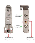 Built Different Heavy Duty Ball Bearing Door Hinges Smooth Slick Swing stainless steel hinge adjustment guide for concealed use.