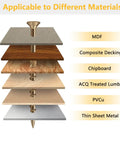 Go-To One And A Half Inch Size 8 Deck Screws With Golden Brown Epoxy Coating for various materials, Torx T25 star drive