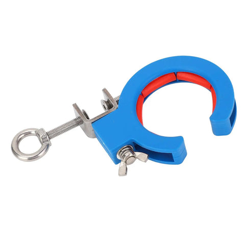 Cable Tray Roller 65mm Clamp Adjustable Wire Pulling Pulley For Inside Outside Corner Use Blue With Easy Install And Tension Control Stable Guide Roller Delivers Smooth Wire Runs, blue clamp with metal screw